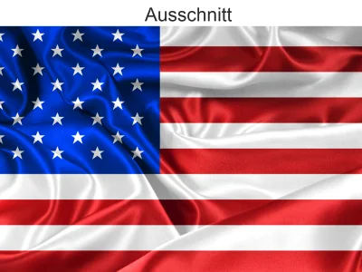 Aufkleber Fahne von den USA - Ansicht Ausschnitt