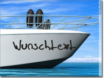 Aufkleber fürs Boot Nr. 6