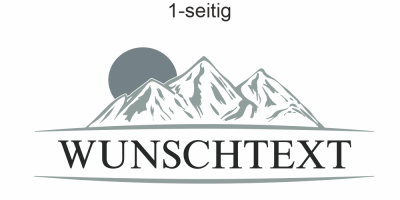 Camper Aufkleber Sonnenaufgang im Gebirge