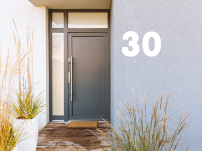 Außenwandfolie Hausnummer