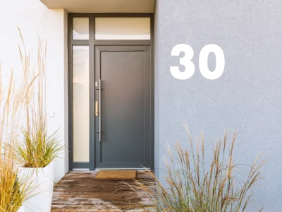 Außenwandfolie Hausnummer