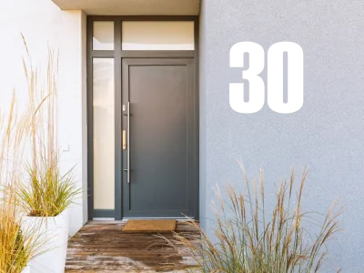 Außenwandfolie Hausnummer