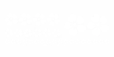 Außenwandtattoo Set mit Blumen zur freien Platzierung - Ansicht Farbauswahl