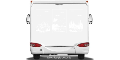Autoaufkleber Berge und Meer