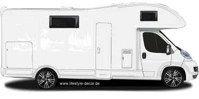 Autoaufkleber Berge und Meer
