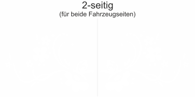 Autoaufkleber Ornament Blumenwind