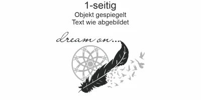 Autoaufkleber Traumfänger - Ansicht Ausrichtung