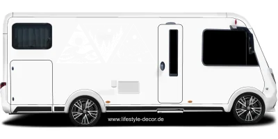 Autoaufkleber Drwiecke Berge Wald & Meer
