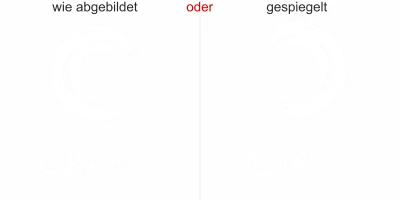 Autoaufkleber Eigene Grafik einfarbig - Ansicht Ausrichtung