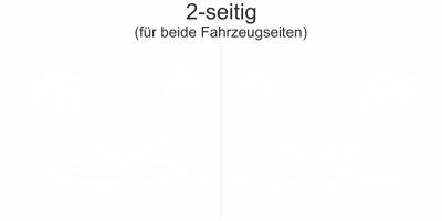 Autoaufkleber Entspannung unter Palmen