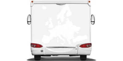 Autoaufkleber Europakarte