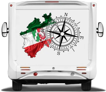 Kompass als Zusatzmotiv Erweiterung Windrose