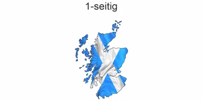 Autoaufkleber Fahne von Schottland als Silhouette - Ansicht einseitig