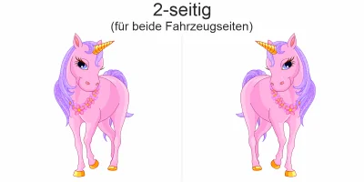 Autoaufkleber Glitzer Einhorn Autoaufkleber Glitzer Einhorn