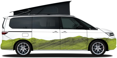 Autoaufkleber Landschaft Schraffiertes Gebirge