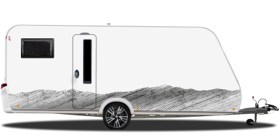 Autoaufkleber Landschaft Schraffiertes Gebirge