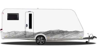 Autoaufkleber Landschaft Schraffiertes Gebirge