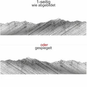 Autoaufkleber Landschaft Schraffiertes Gebirge