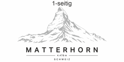 Autoaufkleber Matterhorn - Ansicht einseitig