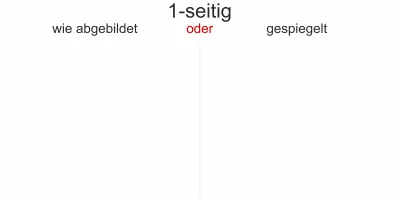 Autoaufkleber Ornament Welle - Ansicht Ausrichtung und Farbauswahl