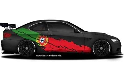 Autoaufkleber Flagge von Portugal