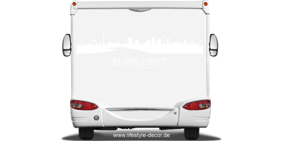 Autoaufkleber Silhouette Ruhrgebiet