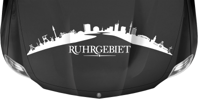 Autoaufkleber Silhouette Ruhrgebiet