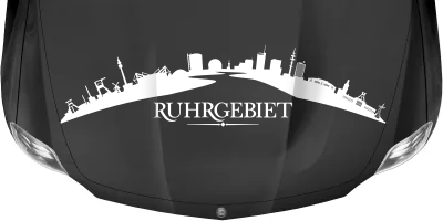 Autoaufkleber Silhouette Ruhrgebiet