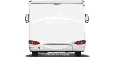 Autoaufkleber Skyline Bundesland Brandenburg