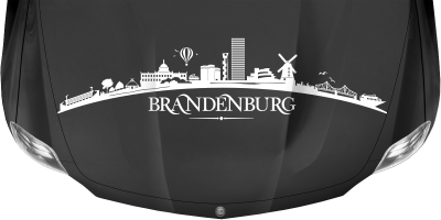 Autoaufkleber Skyline Bundesland Brandenburg
