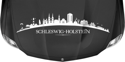 Autoaufkleber Skyline Bundesland Schleswig-Holstein