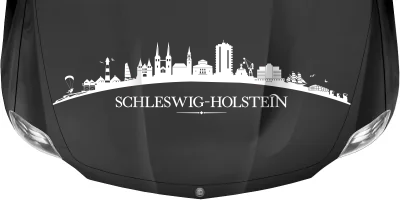 Autoaufkleber Skyline Bundesland Schleswig-Holstein