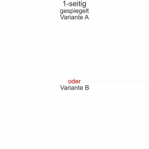 Autoaufkleber mit Dortmunder Skyline - Ansicht Ausrichtung mit Farbauswahl und Variante