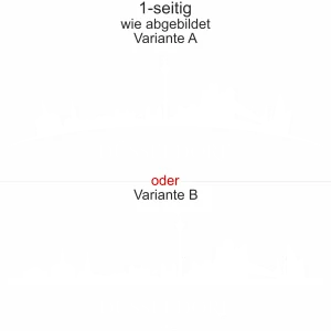 Autoaufkleber Skyline Düsseldorf - Ansicht Ausrichtung mit Farbauswahl und Variante