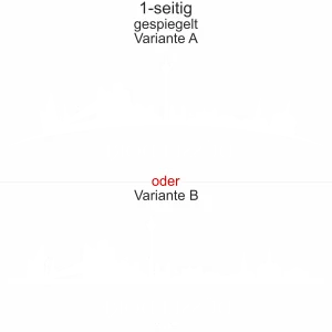 Autoaufkleber Skyline Düsseldorf - Ansicht Ausrichtung mit Farbauswahl und Variante