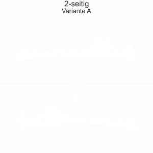 Autoaufkleber Skyline Düsseldorf - Ansicht zweiseitig für beide Fahrzeugseiten und Farbauswahl
