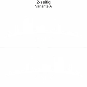 Cartattoo Skyline Essen - Ansicht zweiseitig für beide Fahrzeugseiten und Farbauswahl