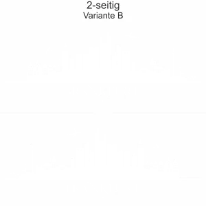 Autoaufkleber Skyline Frankfurt - Ansicht zweiseitig für beide Fahrzeugseiten und Farbauswahl