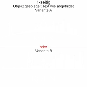 Aufkleber Fahrzeug Kölner Skyline - Ansicht Ausrichtung mit Farbauswahl und Variante
