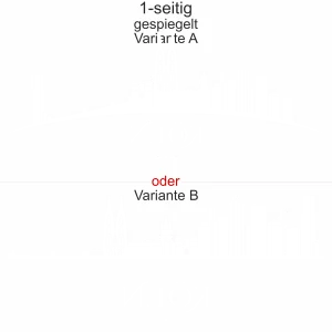 Aufkleber Fahrzeug Kölner Skyline - Ansicht Ausrichtung mit Farbauswahl und Variante