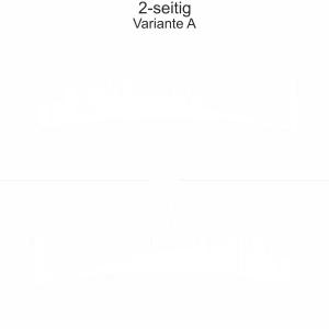 Aufkleber Fahrzeug Kölner Skyline - Ansicht zweiseitig für beide Fahrzeugseiten und Farbauswahl