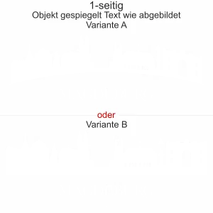 Magdeburger Skyline als Aufkleber für das Auto - Ansicht Ausrichtung mit Farbauswahl und Variante
