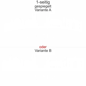 Magdeburger Skyline als Aufkleber für das Auto - Ansicht Ausrichtung mit Farbauswahl und Variante