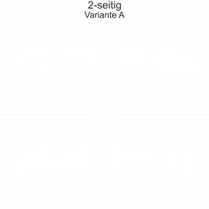 Magdeburger Skyline als Aufkleber für das Auto - Ansicht zweiseitig für beide Fahrzeugseiten und Farbauswahl