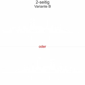 Autoaufkleber Skyline München - Ansicht zweiseitig für beide Fahrzeugseiten und Farbauswahl