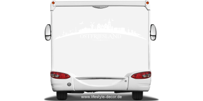 Autoaufkleber Skyline Ostfriesland