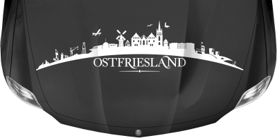 Autoaufkleber Skyline Ostfriesland