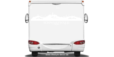 Autoaufkleber Skyline Schwarzwald