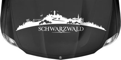Autoaufkleber Skyline Schwarzwald