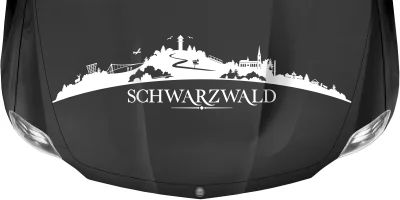 Autoaufkleber Skyline Schwarzwald